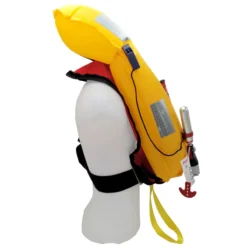 GILET DE SAUVETAGE GONFLABLE AUTOMATIQUE ORANGE MARINE 170N AVEC HARNAIS ESSENTIAL ROUGE -Gumotex Boutique gilet de sauvetage gonflable automatique orange marine 170n avec harnais essential rouge 5