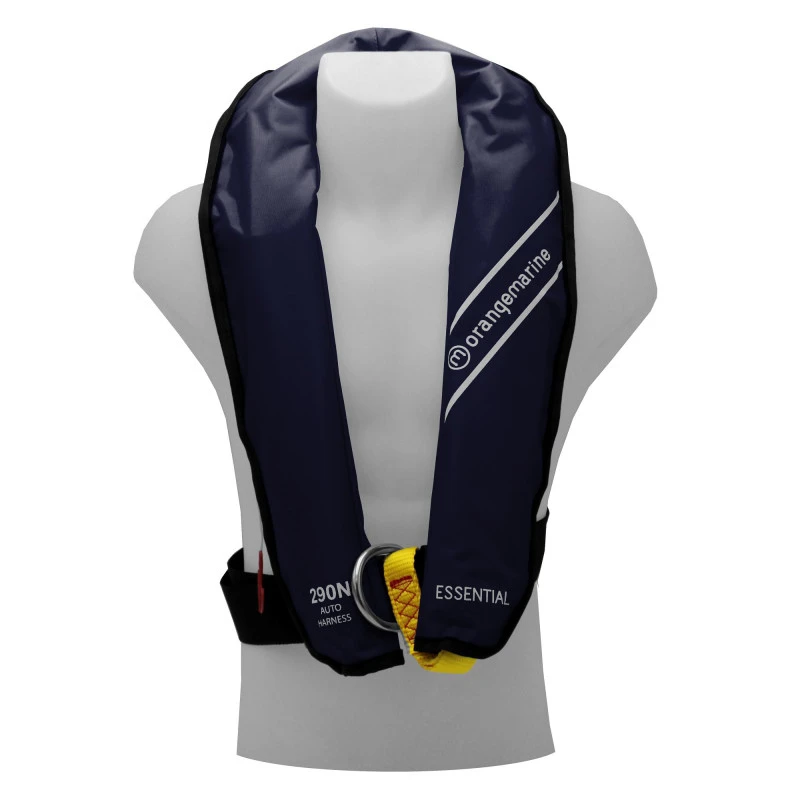 GILET DE SAUVETAGE GONFLABLE AUTOMATIQUE ORANGE MARINE 290N AVEC HARNAIS ESSENTIAL Navy - 1 GILET DE SAUVETAGE GONFLABLE AUTOMATIQUE ORANGE MARINE 290N AVEC HARNAIS ESSENTIAL Navy -