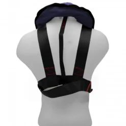 GILET DE SAUVETAGE GONFLABLE MANUEL ORANGE MARINE 170N AVEC HARNAIS ESSENTIAL NAVY -Gumotex Boutique gilet de sauvetage gonflable manuel orange marine 170n avec harnais essential navy 2