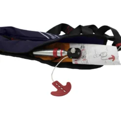 GILET DE SAUVETAGE GONFLABLE MANUEL ORANGE MARINE 170N AVEC HARNAIS ESSENTIAL NAVY -Gumotex Boutique gilet de sauvetage gonflable manuel orange marine 170n avec harnais essential navy 3