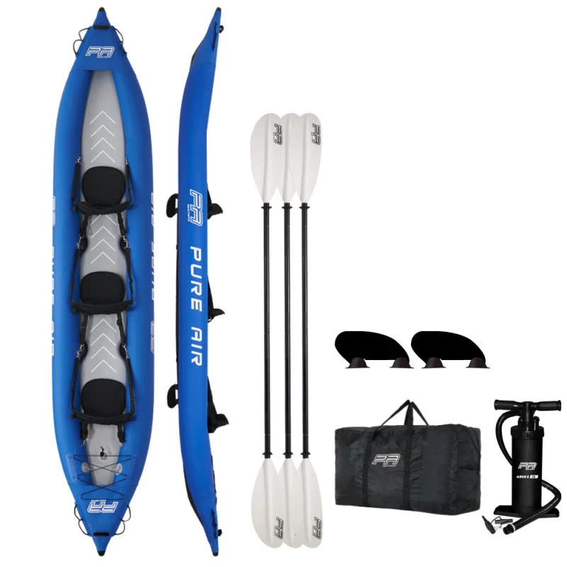 KAYAK GONFLABLE AQUA MARINA PURE AIR PLANCHER HP 3 PLACES 1 KAYAK GONFLABLE AQUA MARINA PURE AIR PLANCHER HP 3 PLACES