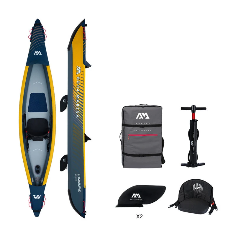 KAYAK GONFLABLE AQUA MARINA TOMAHAWK AIR-K 1P 2023 1 KAYAK GONFLABLE AQUA MARINA TOMAHAWK AIR-K 1P 2023