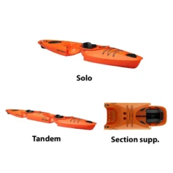 KAYAK MODULABLE AIRSEAT POINT 65°N MARTINI GTX DUO ORANGE -Gumotex Boutique kayak modulable airseat point 65n martini gtx duo orange 3