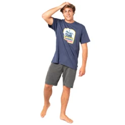 T-SHIRT RIP CURL DESTINATION ANIMALS BLEU MARINE -Gumotex Boutique t shirt rip curl destination animals bleu marine 4